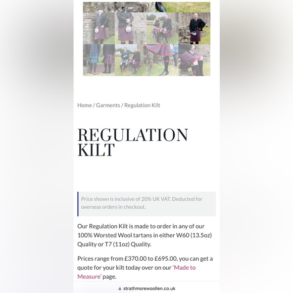 Tartan Strathmor Forfar Scotland 🏴󠁧󠁢󠁳󠁣󠁴󠁿 - Picture 12 of 14